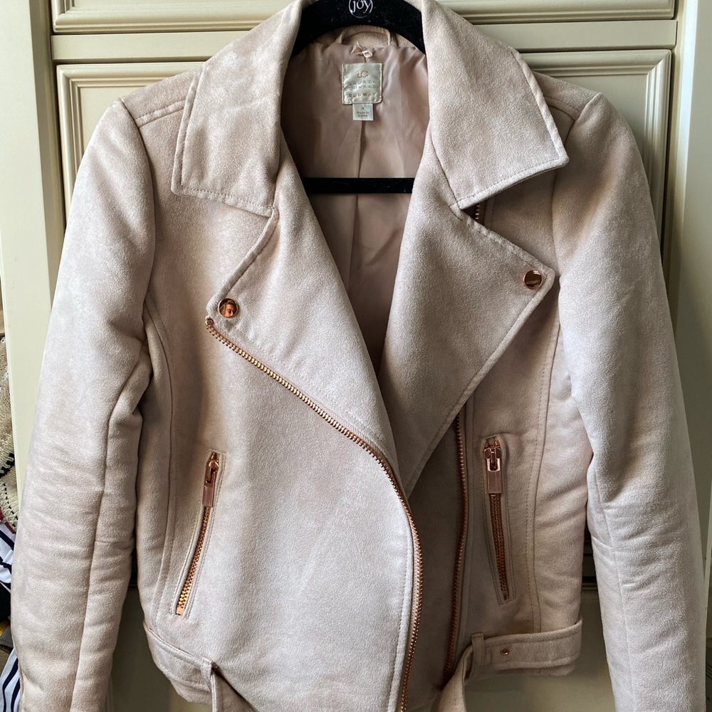 LC Lauren Conrad Runway Suede Jacket
